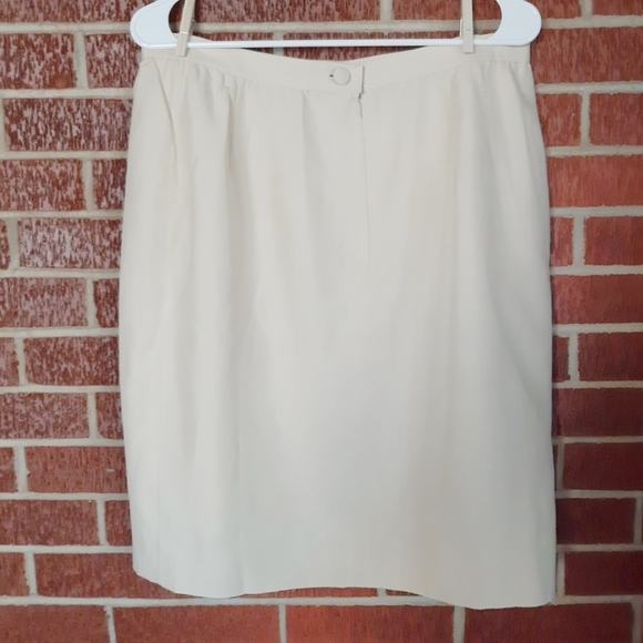 SALVATORE FERRAGAMO Vintage Faux Wrap Skirt 14 - Picture 2 of 4